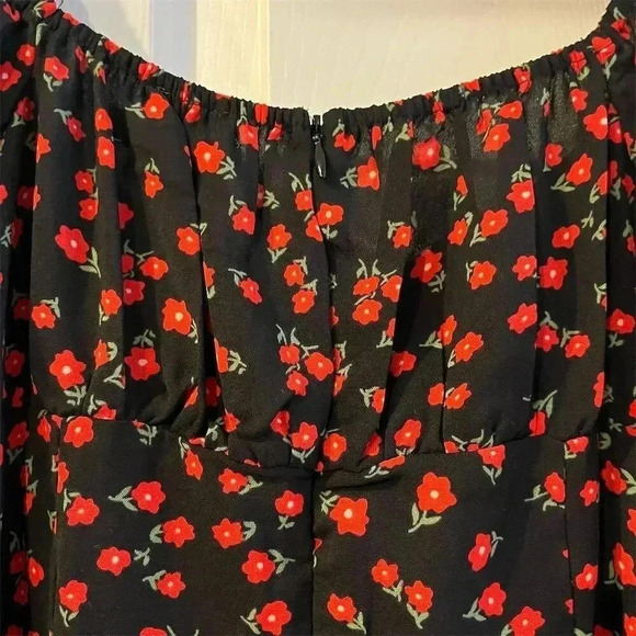 Princess Polly Women's Floral Midi Dress Black Size 4 Party Cocktail - Picture 8 of 8